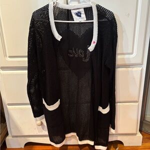NWOT Just Madison ❤️ Heart Cardigan